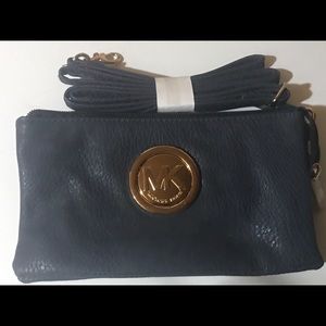 Michael Kors Navy Wristlet